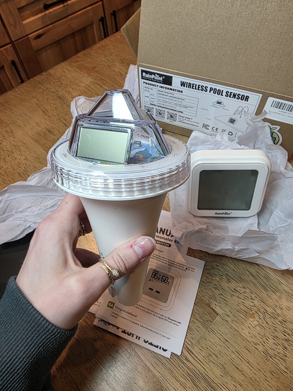 Wireless Pool Sensor & Thermometer - White - Picture 5 of 6